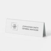 Plaque De Table Enseigne de société | Nom de poste professionnel m (Verso)