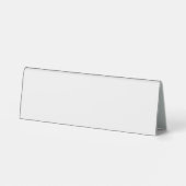 Plaque De Table Enseigne de table de bureau de réception avec logo (Verso)