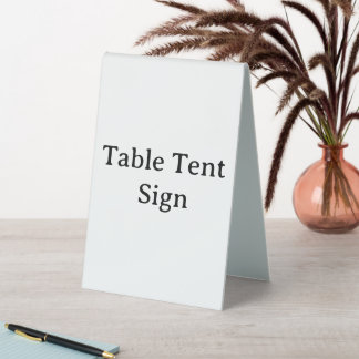 Plaque De Table Enseigne de tente de table personnalisée