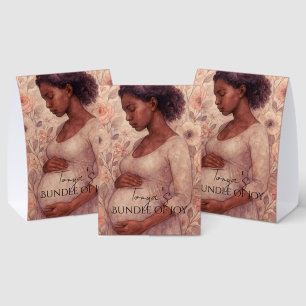 Plaque De Table Enseignes de Baby Shower, Femme enceinte noire