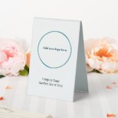 Plaque De Table Entreprise Ajouter votre logo professionnel (In SItu (Mariage))