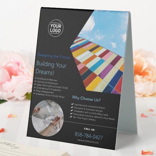 Plaque De Table Entreprise architecturale personnalisée (In SItu (Mariage))