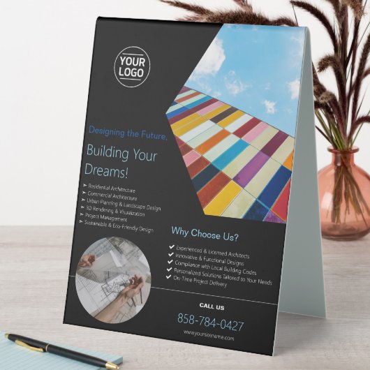 Plaque De Table Entreprise architecturale personnalisée (En SItu (Tableau))