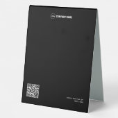 Plaque De Table Entreprise architecturale personnalisée (Verso)