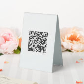 Plaque De Table Entreprise de code QR personnalisé (In SItu (Mariage))