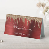 Plaque De Table Entreprise moderne Red Gold Driving (En SItu (Tableau))