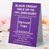 Plaque De Table Entreprise Noir Vendredi Vente sur Table Violette  (In SItu (Mariage))