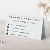 Plaque De Table Entreprise Nom Info Table Tente Signal (En SItu (Tableau))