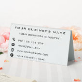 Plaque De Table Entreprise Nom Info Table Tente Signal (In SItu (Mariage))