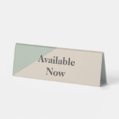 Plaque De Table Espace calme disponible - Ne pas déranger - Concen (Verso)