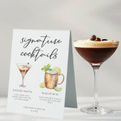 Plaque De Table Espresso Martini Moscow Mule Cocktail Mariage Menu
