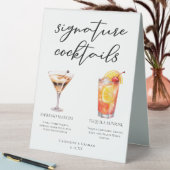 Plaque De Table Espresso Martini Tequila Sunrise Cocktails Menu (En SItu (Tableau))