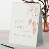 Plaque De Table Esquisse d'aquarelle de baies d'herbe mariage de a (En SItu (Tableau))