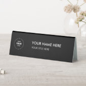 Plaque De Table essional business logo Desk Nameplate Table (En SItu (Tableau))