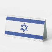 Plaque De Table Etat d'Israël Drapeau, Étoile de David Juifs (Recto)