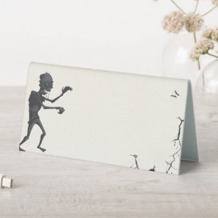 Plaque De Table Étiquette de la tente de nourriture de la fête d'H