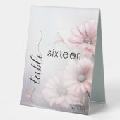 Plaque De Table Étonnantes salaisons roses (Recto)