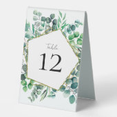Plaque De Table Eucalyptus Botanical Garden Table Number Wedding (Recto)