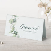 Plaque De Table Eucalyptus Botanical Mariage Mariée Famille Réserv (En SItu (Tableau))