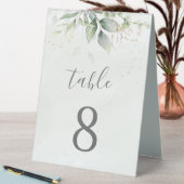 Plaque De Table Eucalyptus Botanique Verdure Aquarelle Élégante (En SItu (Tableau))