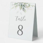 Plaque De Table Eucalyptus Botanique Verdure Aquarelle Élégante (Verso)