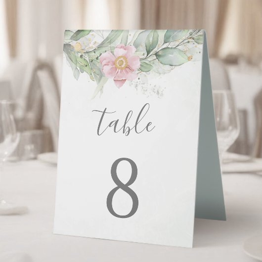 Plaque De Table Eucalyptus botanique verdure aquarelle élégante