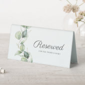 Plaque De Table Eucalyptus Foliage Mariage botanique Réservé (En SItu (Tableau))