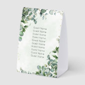 Plaque De Table Eucalyptus Greenery Wedding Table Number 1001A (Verso)