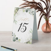 Plaque De Table Eucalyptus Sage Verdure Mariage géométrique modern (En SItu (Tableau))