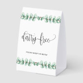 Plaque De Table Eucalyptus sans produits laitiers (Verso)