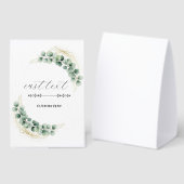 Plaque De Table Eucalyptus Table Tent Sign (Recto/verso)