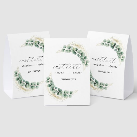 Plaque De Table Eucalyptus Table Tent Sign (Insitu (multi))