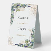 Plaque De Table Eucalyptus verdure élégante cartes cadeaux (Recto)