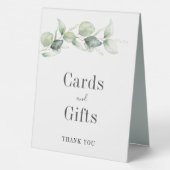 Plaque De Table Eucalyptus Vert Feuille Cartes d'anniversaire Cade (Verso)