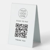 Plaque De Table Examen de Venmo Code Qr pour les entreprises (Recto)
