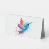 Plaque De Table Exotic Rainbow Hummingbird (Verso)