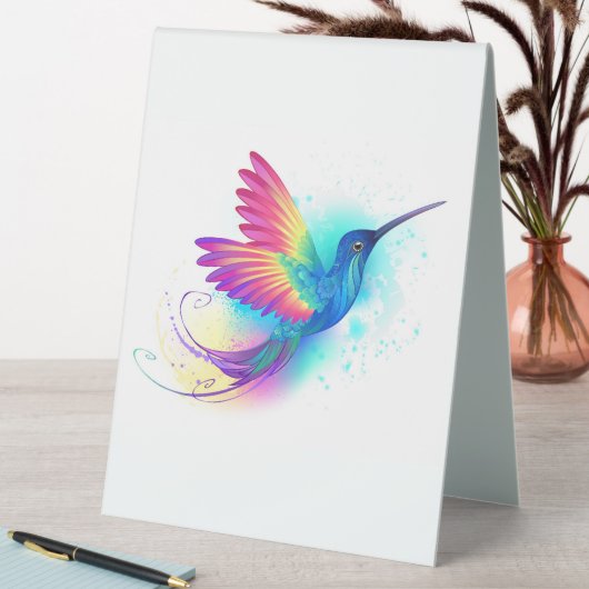 Plaque De Table Exotic Rainbow Hummingbird (En SItu (Tableau))