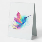 Plaque De Table Exotic Rainbow Hummingbird (Verso)