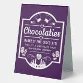 Plaque De Table Fabricant de chocolatier (Recto)