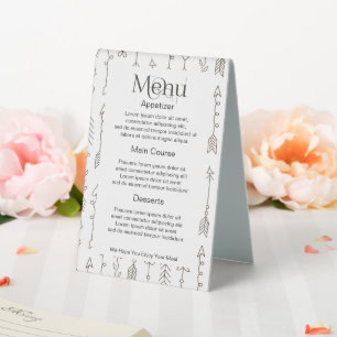 Plaque De Table Facile à concevoir votre propre menu personnalisé 