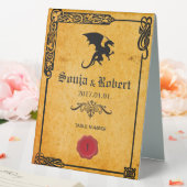 Plaque De Table Faire-part de mariage celtique médiéval personnali (In SItu (Mariage))