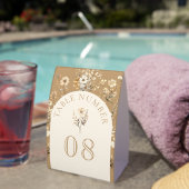 Plaque De Table Fall Autumn Boho Wildflower Wedding Table Number (InVersositu (sur table))