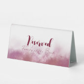 Plaque De Table Famille à thème Marbre sur mesure de la mariée (Recto)