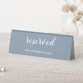 Plaque De Table Famille d'une mariée élégante Dusty Blue (En SItu (Tableau))