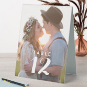 Plaque De Table Farmhouse Photo Mariage Réception Numéro de table (En SItu (Tableau))