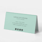 Plaque De Table Faux professionnel Gold Neo Mint Abstrait Moderne (Verso)