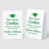 Plaque De Table Faveur de remise des diplômes One Smart Cookie Gre (Recto/verso)