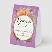 Plaque De Table Faveurs de fleurs sauvages - Lavande (Verso)