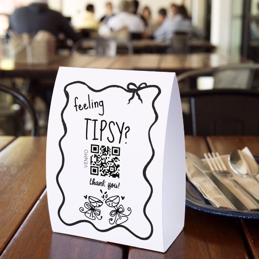 Plaque De Table Feeling tipsy virtual tip bartender (Insitu (restaurant))