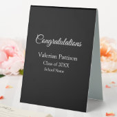 Plaque De Table Félicitations diplômé ajouter le nom de l'école si (In SItu (Mariage))